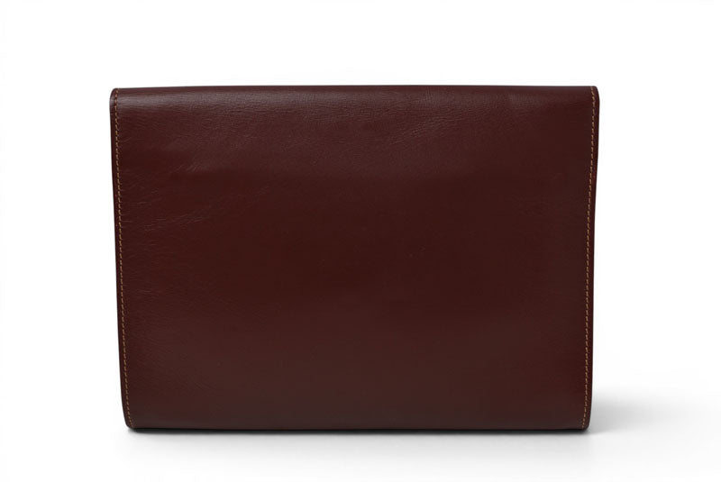 カルティエ クラッチバッグ Cartier マスト ドゥ カルティエ ヴィンテージ バッグ レザー ボルドー【中古】