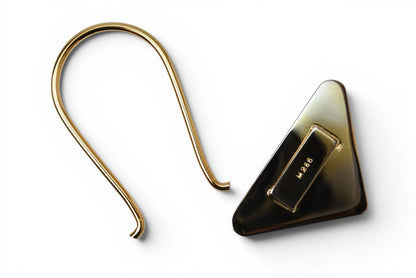 プラダ キーリング/キーホルダー PRADA トライアングル ボルドー/ゴールド M285【中古】