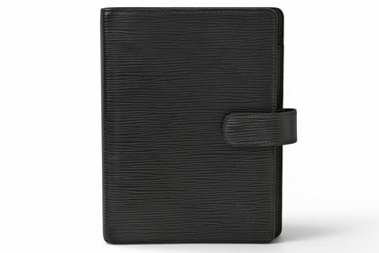 ルイヴィトン 手帳カバー/アジェンダ LOUIS VUITTON エピ ブラック アジェンダMM 6穴式 R20042【中古】