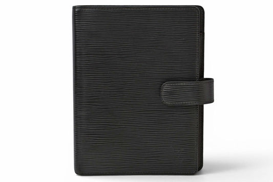 ルイヴィトン 手帳カバー/アジェンダ LOUIS VUITTON エピ ブラック アジェンダMM 6穴式 R20042【中古】