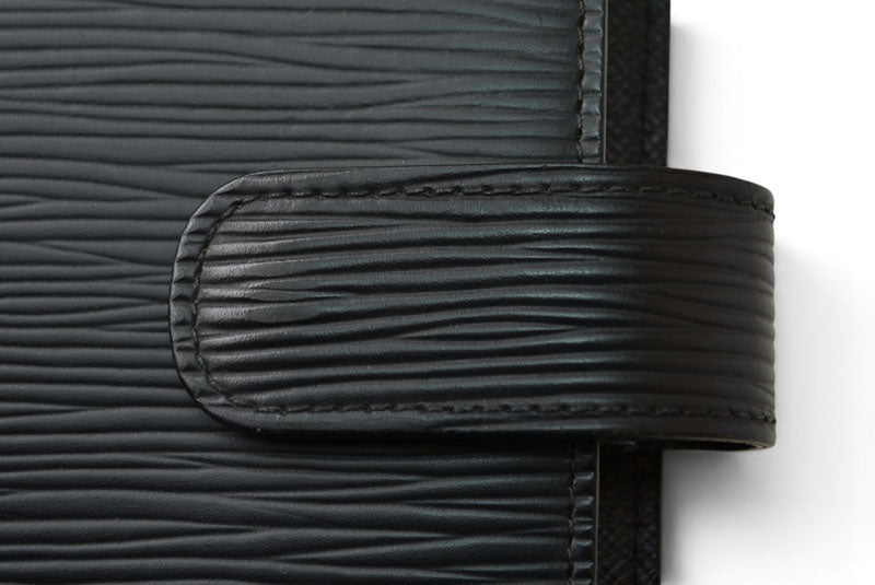 ルイヴィトン 手帳カバー/アジェンダ LOUIS VUITTON エピ ブラック アジェンダMM 6穴式 R20042【中古】