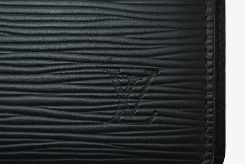 ルイヴィトン 手帳カバー/アジェンダ LOUIS VUITTON エピ ブラック アジェンダMM 6穴式 R20042【中古】