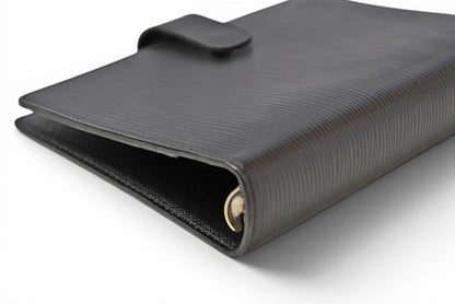 ルイヴィトン 手帳カバー/アジェンダ LOUIS VUITTON エピ ブラック アジェンダMM 6穴式 R20042【中古】