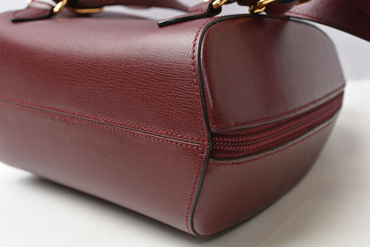 カルティエ バックパック/ュックサック ヴィンテージ Cartier マスト ドゥ カルティエ バッグ レザー ボルドー【中古】