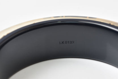 ルイヴィトン バングル/ブレスレット LOUIS VUITTON ブラスレ・アンクルージョンGM ブラック/ゴールド レディース【中古】