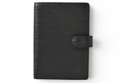 ルイヴィトン システム手帳カバー/アジェンダ LOUIS VUITTON アジェンダPM エピ ブラック R20052【中古】