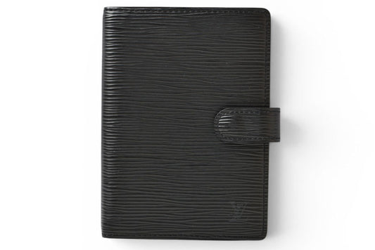 ルイヴィトン システム手帳カバー/アジェンダ LOUIS VUITTON アジェンダPM エピ ブラック R20052【中古】
