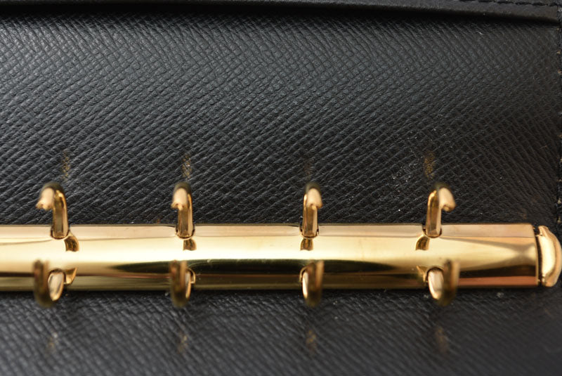 ルイヴィトン システム手帳カバー/アジェンダ LOUIS VUITTON アジェンダPM エピ ブラック R20052【中古】