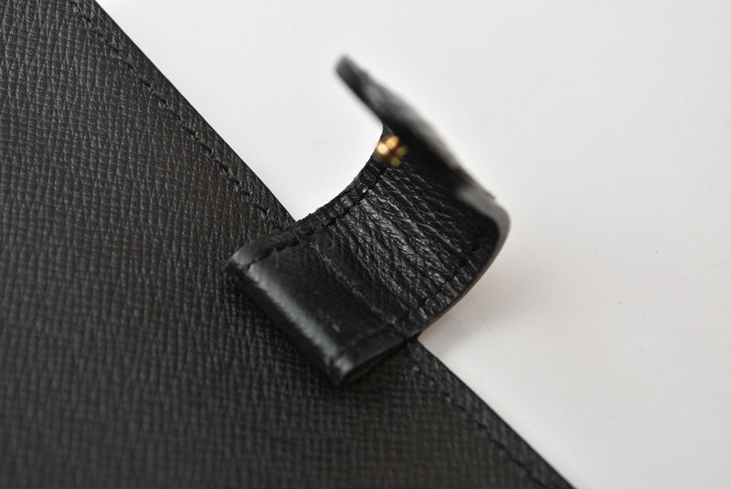 ルイヴィトン システム手帳カバー/アジェンダ LOUIS VUITTON アジェンダPM エピ ブラック R20052【中古】