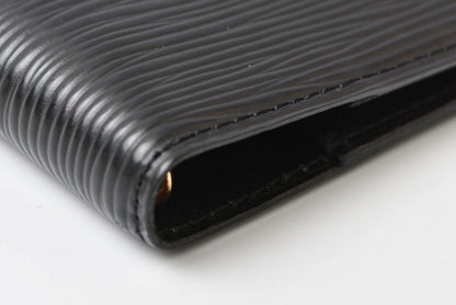 ルイヴィトン システム手帳カバー/アジェンダ LOUIS VUITTON アジェンダPM エピ ブラック R20052【中古】
