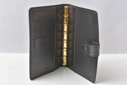 ルイヴィトン システム手帳カバー/アジェンダ LOUIS VUITTON アジェンダPM エピ ブラック R20052【中古】