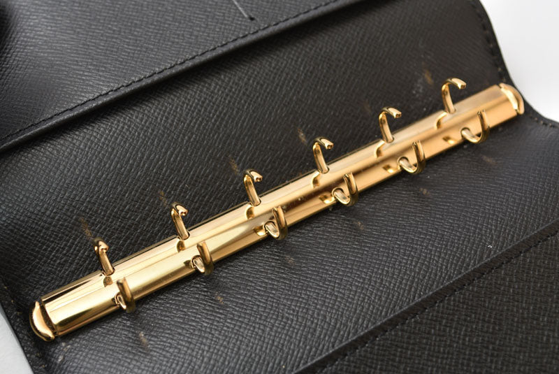 ルイヴィトン システム手帳カバー/アジェンダ LOUIS VUITTON アジェンダPM エピ ブラック R20052【中古】