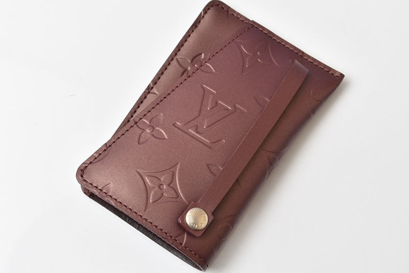 ルイヴィトン キーケース/クロシェットGM LOUIS VUITTON キーリング バイオレット モノグラムマット【中古】