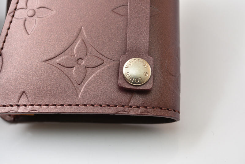 ルイヴィトン キーケース/クロシェットGM LOUIS VUITTON キーリング バイオレット モノグラムマット【中古】
