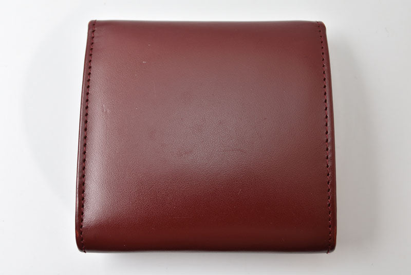 カルティエ コインケース Cartier スクエア コインパース マスト ドゥ カルティエ ボルドー【中古】