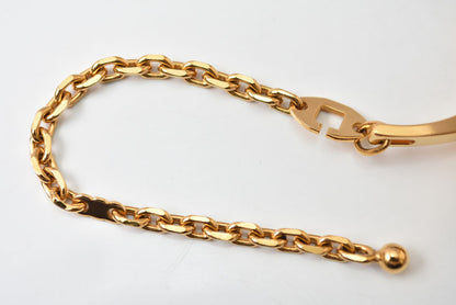 エルメス クリップ/キーホルダー HERMES フィルー グローブホルダー チャーム ゴールド【中古】
