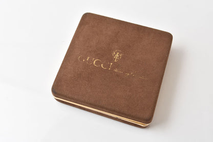 グッチ キーリング/キーホルダー GUCCI ヴィンテージ インターロッキング ボルドー/ゴールド【中古】