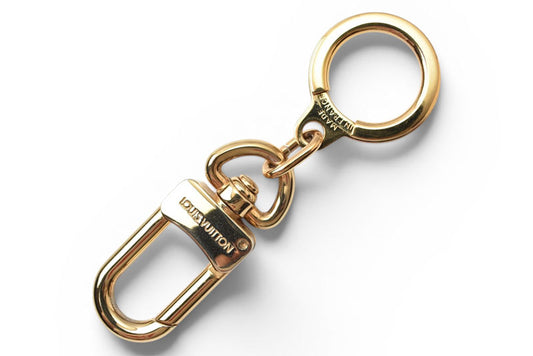 ルイヴィトン 美品 キーリング/キーホルダー/チャーム LOUIS VUITTON キーリング アノクレ M62694 ゴールド【中古】