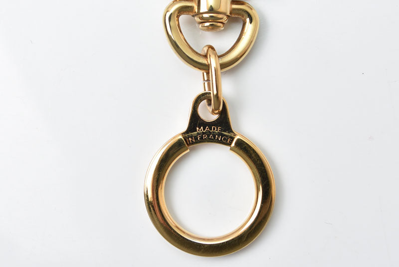 ルイヴィトン 美品 キーリング/キーホルダー/チャーム LOUIS VUITTON キーリング アノクレ M62694 ゴールド【中古】