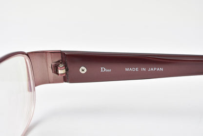 クリスチャンディオール サングラス/度入り メガネ/アイグラス/フレーム Christian Dior 眼鏡 ローズ CD7660J【中古】
