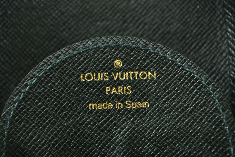 ルイヴィトン 小銭入れ/コインケース LOUIS VUITTON ポルトモネ キュベット タイガ M30374 エセピア/ダークグリーン【中古】