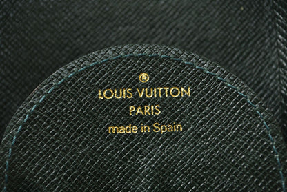 ルイヴィトン 小銭入れ/コインケース LOUIS VUITTON ポルトモネ キュベット タイガ M30374 エセピア/ダークグリーン【中古】