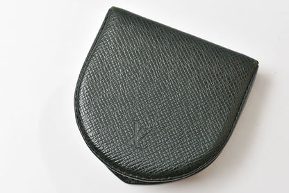 ルイヴィトン 小銭入れ/コインケース LOUIS VUITTON ポルトモネ キュベット タイガ M30374 エセピア/ダークグリーン【中古】