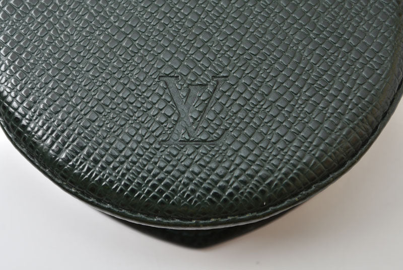 ルイヴィトン 小銭入れ/コインケース LOUIS VUITTON ポルトモネ キュベット タイガ M30374 エセピア/ダークグリーン【中古】