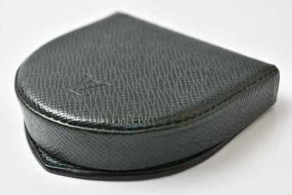 ルイヴィトン 小銭入れ/コインケース LOUIS VUITTON ポルトモネ キュベット タイガ M30374 エセピア/ダークグリーン【中古】