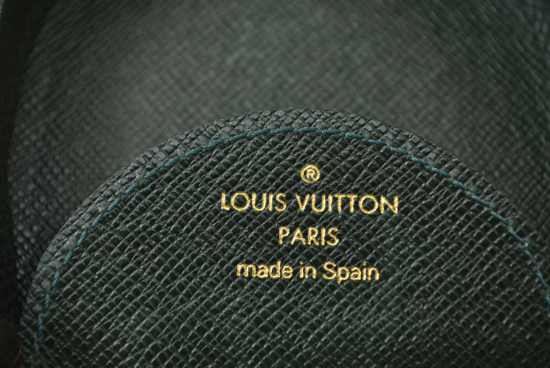 ルイヴィトン 小銭入れ/コインケース LOUIS VUITTON ポルトモネ キュベット タイガ M30374 エセピア/ダークグリーン【中古】