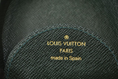 ルイヴィトン 小銭入れ/コインケース LOUIS VUITTON ポルトモネ キュベット タイガ M30374 エセピア/ダークグリーン【中古】