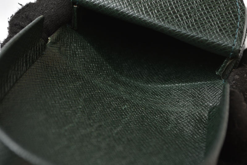 ルイヴィトン 小銭入れ/コインケース LOUIS VUITTON ポルトモネ キュベット タイガ M30374 エセピア/ダークグリーン【中古】