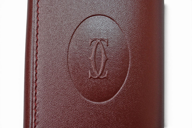 カルティエ キーケース/キーホルダー ヴィンテージ Cartier 6連 マスト ドゥ カルティエ ボルドー 2Cロゴ L300092 【中古】