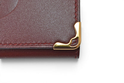 カルティエ キーケース/キーホルダー ヴィンテージ Cartier 6連 マスト ドゥ カルティエ ボルドー 2Cロゴ L300092 【中古】