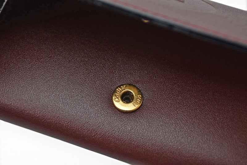 カルティエ キーケース/キーホルダー ヴィンテージ Cartier 6連 マスト ドゥ カルティエ ボルドー 2Cロゴ L300092 【中古】