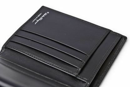 サルヴァトーレフェラガモ 財布/三つ折 Salvatore Ferragamo 折財布 クロコ型押し/ブラック IR-221210【中古】