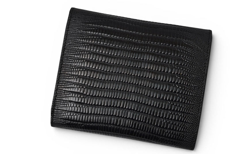 サルヴァトーレフェラガモ 財布/三つ折 Salvatore Ferragamo 折財布 クロコ型押し/ブラック IR-221210【中古】