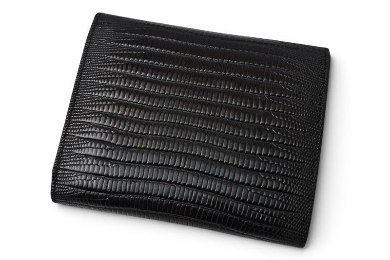 サルヴァトーレフェラガモ 財布/三つ折 Salvatore Ferragamo 折財布 クロコ型押し/ブラック IR-221210【中古】