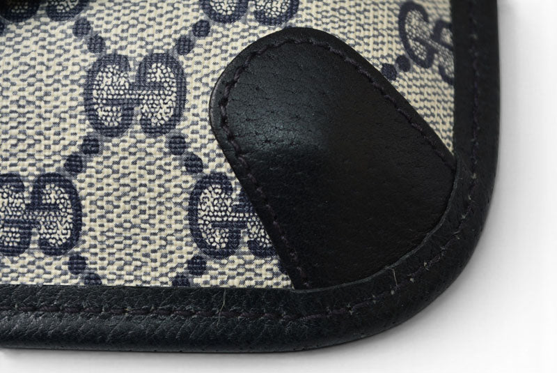 グッチ ポーチ オールドグッチ/ヴィンテージ GUCCI GGプラス シェリーライン GGブルー/ベージュ【中古】