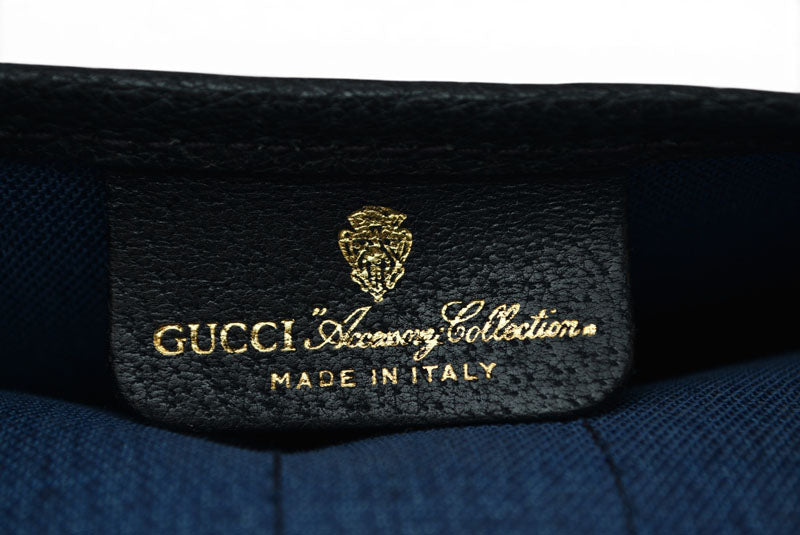グッチ ポーチ オールドグッチ/ヴィンテージ GUCCI GGプラス シェリーライン GGブルー/ベージュ【中古】