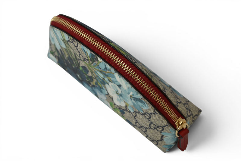 グッチ ポーチ GUCCI GGブルームス コスメポーチ 431380 520981 ブルー/ベージュ GGスプリーム【中古】