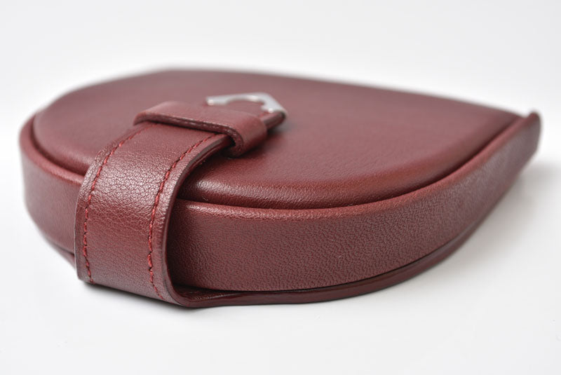 カルティエ コインケース/小銭入れ Cartier ヴィンテージ マスト ドゥ カルティエ ボルドー シルバー L3000572【中古】