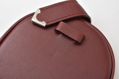 カルティエ コインケース/小銭入れ Cartier ヴィンテージ マスト ドゥ カルティエ ボルドー シルバー L3000572【中古】