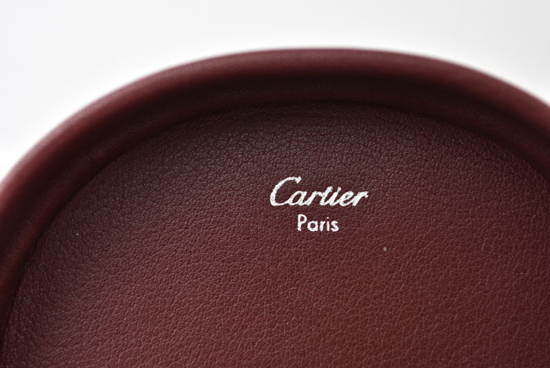 カルティエ コインケース/小銭入れ Cartier ヴィンテージ マスト ドゥ カルティエ ボルドー シルバー L3000572【中古】