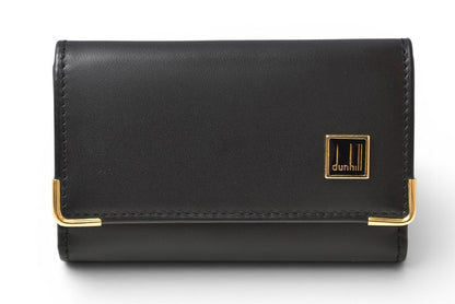 ダンヒル キーケース/キーホルダー dunhill メンズ ブラック レザー ロゴ 【中古】