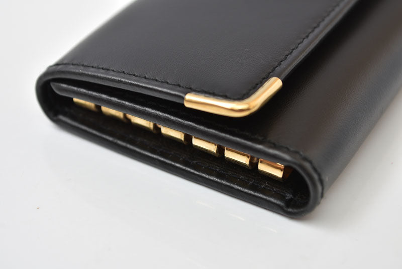 ダンヒル キーケース/キーホルダー dunhill メンズ ブラック レザー ロゴ 【中古】