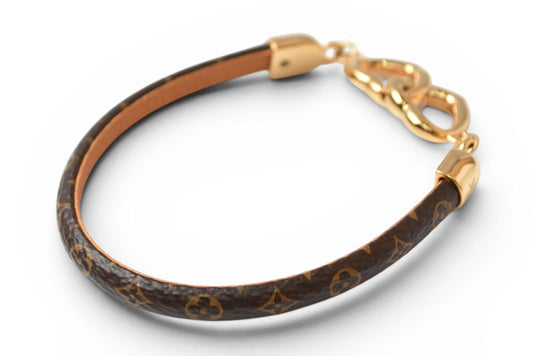 ルイヴィトン バングル/ブレスレット LOUIS VUITTON M6758 ブラスレ セイ イエス モノグラム/ハートモチーフ【中古】