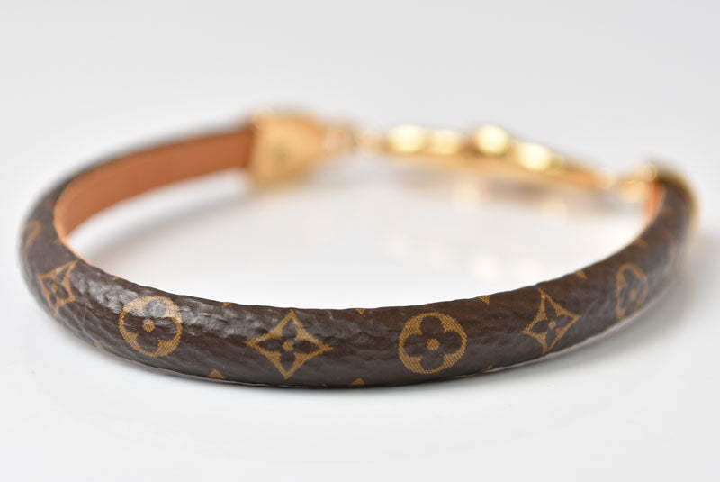 ルイヴィトン バングル/ブレスレット LOUIS VUITTON M6758 ブラスレ セイ イエス モノグラム/ハートモチーフ【中古】