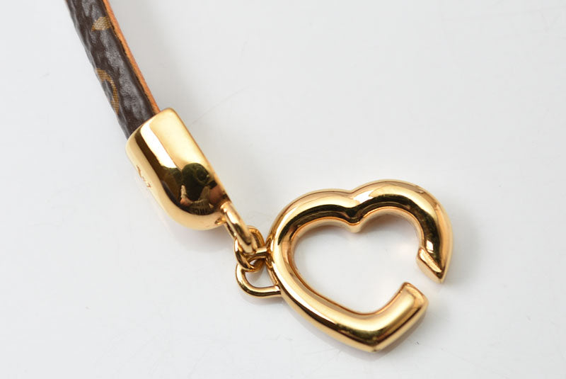 ルイヴィトン バングル/ブレスレット LOUIS VUITTON M6758 ブラスレ セイ イエス モノグラム/ハートモチーフ【中古】