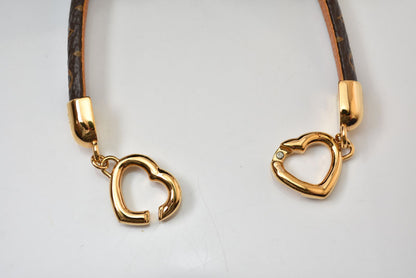 ルイヴィトン バングル/ブレスレット LOUIS VUITTON M6758 ブラスレ セイ イエス モノグラム/ハートモチーフ【中古】
